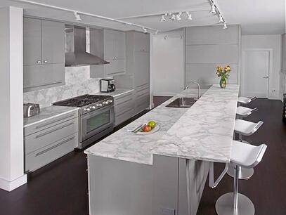 Chicago Kitchen Design - Granite vs. Porcelain